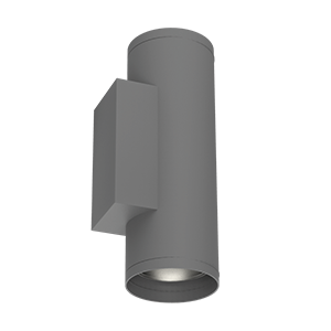 Светодиодный светильник VARTON архитектурный Gutta Twin 2x20 Вт 5000 K 60 градусов RAL7045 серый
